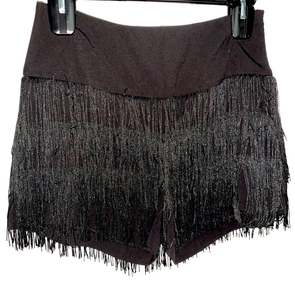 NWOT Venus Black Tassel Dress Shorts